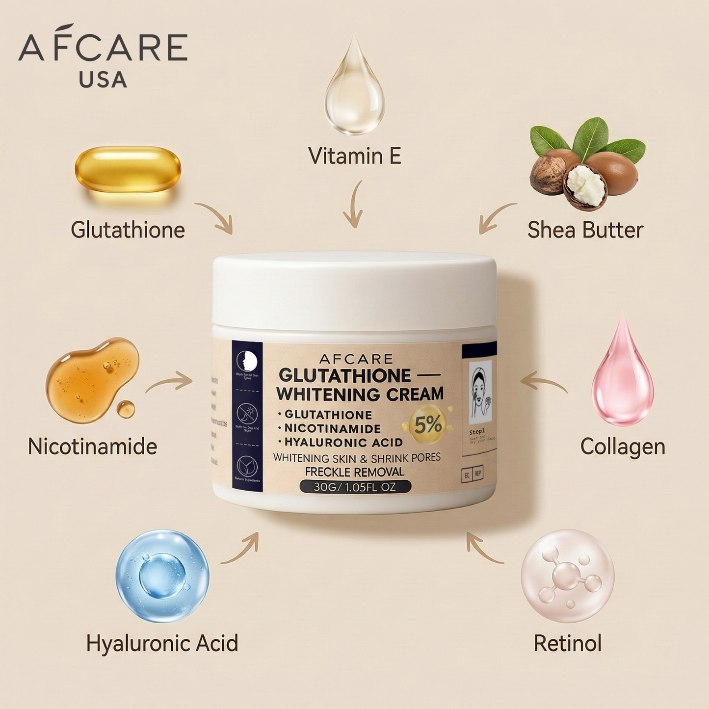 AFCARE® Glutathione Whitening Cream